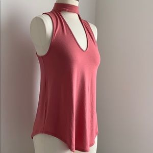 Tank Top w/Choker Cutout - Small